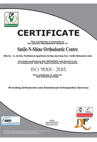ISO 9001:2008 Certificate Recieved by Smile N Shine